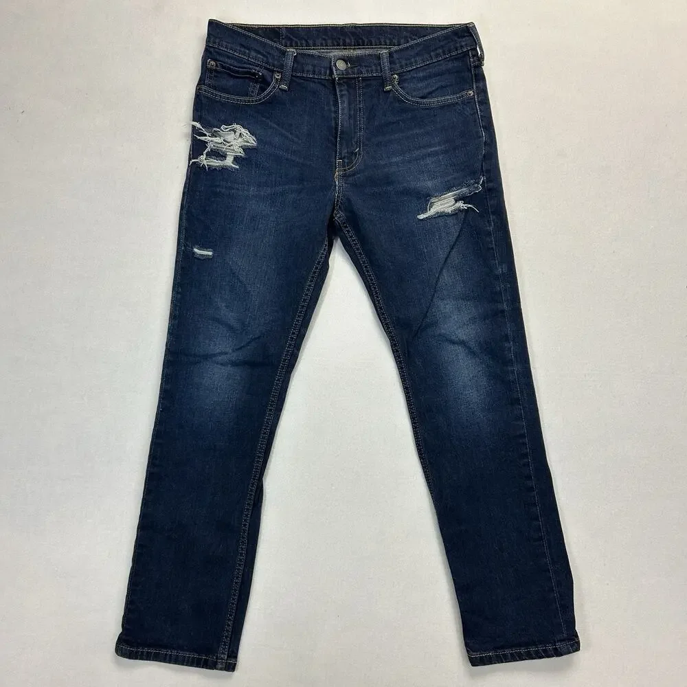 Levi's 511 Slim Straight Jeans Men's 33x30 Stretch Mid Rise Blue Denim Classic